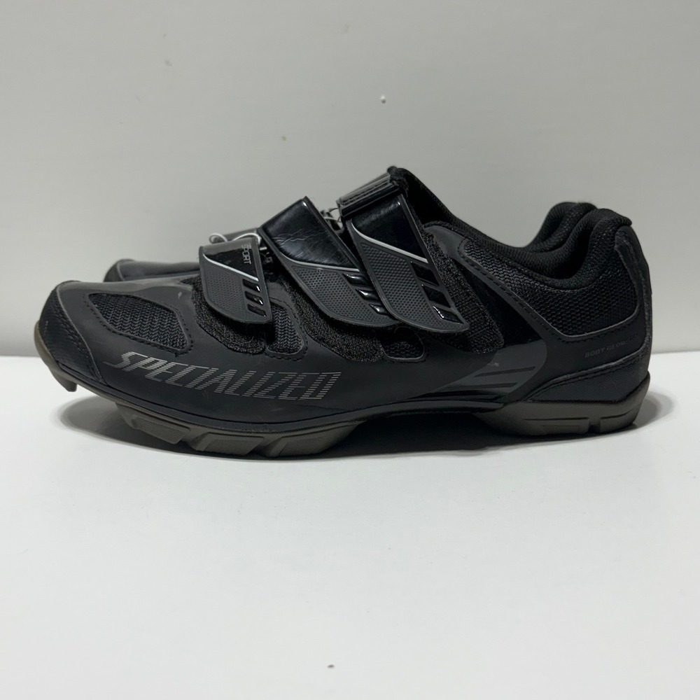 Specialized Sport Mountain Bike Shoes Mens Size EU 42 Black SPD Cleats Cycling